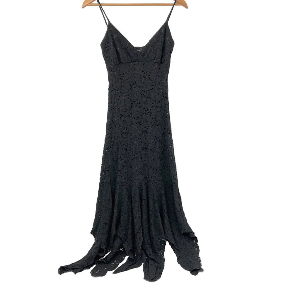 Vintage Le Chateau Lace Asymmetrical Dress - Picture 1 of 8